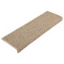 Alfombrilla autoadhesiva escalera 15 uds beige oscuro 65x21x4cm by , Stair mats - Ref: Foro24-326908, Price: 110,62 €, Discou...