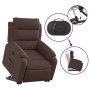 Sillón eléctrico reclinable elevable de tela marrón oscuro de , Sillones - Ref: Foro24-3205009, Precio: 322,39 €, Descuento: %