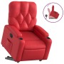 Sillón reclinable elevable cuero artificial rojo de , Sillones - Ref: Foro24-3204777, Precio: 283,37 €, Descuento: %