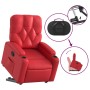 Sillón reclinable elevable cuero artificial rojo de , Sillones - Ref: Foro24-3204777, Precio: 283,37 €, Descuento: %