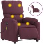 Sillón reclinable de masaje eléctrico tela morado by , Armchairs - Ref: Foro24-3204819, Price: 274,37 €, Discount: %