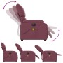 Sillón reclinable de masaje eléctrico tela morado by , Armchairs - Ref: Foro24-3204819, Price: 274,37 €, Discount: %