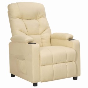 Sillón reclinable de tela crema de , Sillones - Ref: Foro24-348538, Precio: 164,80 €, Descuento: %