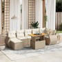 Set of garden sofas with beige cushions 8 pcs PE rattan | Foro24|Onlineshop| Casa, Jardín y Más Foro24.es