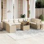 Set de sofás de jardín 11pzas con cojines ratán sintético beige von , Gartensets - Ref: Foro24-3271485, Preis: 869,36 €, Raba...