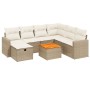 Juego de sofás de jardín con cojines beige 8 pzas ratán PE by , Garden sets - Ref: Foro24-3264852, Price: 596,66 €, Discount: %