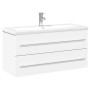 Mueble de baño con lavabo integrado blanco de , Tocadores de baño - Ref: Foro24-3278794, Precio: 339,34 €, Descuento: %