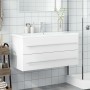 Mueble de baño con lavabo integrado blanco de , Tocadores de baño - Ref: Foro24-3278794, Precio: 339,34 €, Descuento: %