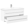 Mueble de baño con lavabo integrado blanco de , Tocadores de baño - Ref: Foro24-3278794, Precio: 339,34 €, Descuento: %