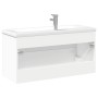 Mueble de baño con lavabo integrado blanco de , Tocadores de baño - Ref: Foro24-3278794, Precio: 339,34 €, Descuento: %