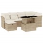 Set sofás de jardín 7 piezas y cojines ratán sintético beige de , Conjuntos de jardín - Ref: Foro24-3274658, Precio: 624,78 €...