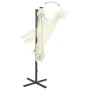 Cantilever parasol with pole and LED lights sand 300 cm by vidaXL, Umbrellas - Ref: Foro24-312328, Price: 159,14 €, Discount: %