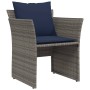 Sillón de jardín con reposapiés ratán sintético gris | Foro24|Onlineshop| Casa, Jardín y Más Foro24.es