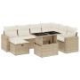 Set de sofás de jardín y cojines 8 piezas ratán sintético beige de , Conjuntos de jardín - Ref: Foro24-3274838, Precio: 658,0...