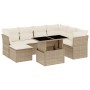 Set de sofás de jardín y cojines 8 piezas ratán sintético beige by , Garden sets - Ref: Foro24-3266758, Price: 634,61 €, Disc...