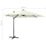 Cantilever parasol with pole and LED lights sand 300 cm by vidaXL, Umbrellas - Ref: Foro24-312328, Price: 159,14 €, Discount: %