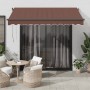 Toldo retráctil automático con luces LED marrón 300x250 cm | Foro24|Onlineshop| Casa, Jardín y Más Foro24.es