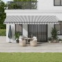 Toldo retráctil manual con luz LED antracita y blanco 600x300cm de , Toldos - Ref: Foro24-3310244, Precio: 609,74 €, Descuent...