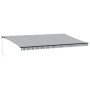 Toldo retráctil manual con luz LED antracita y blanco 600x300cm | Foro24|Onlineshop| Casa, Jardín y Más Foro24.es