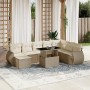 Set de sofás de jardín 9 pzas con cojines ratán sintético beige von , Gartensets - Ref: Foro24-3268728, Preis: 806,10 €, Raba...