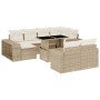 Set de sofás de jardín 11pzas con cojines ratán sintético beige von , Gartensets - Ref: Foro24-3274581, Preis: 814,26 €, Raba...