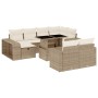 Set de sofás de jardín 11pzas con cojines ratán sintético beige by , Garden sets - Ref: Foro24-3276504, Price: 838,99 €, Disc...