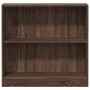 Estantería de madera de ingeniería marrón roble 80x24x76 cm de , Librerías y estanterías - Ref: Foro24-857832, Precio: 44,25 ...