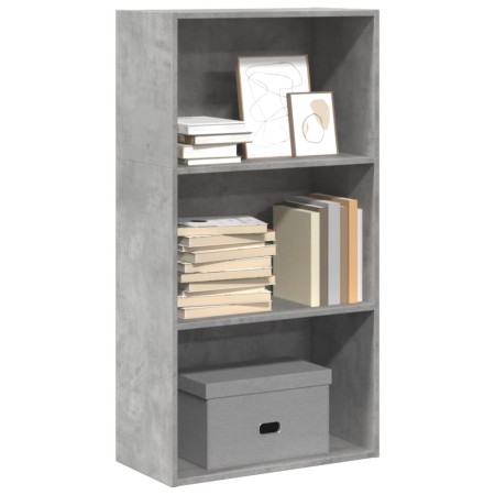 Estantería de madera de ingeniería gris hormigón 60x30x114 cm de , Librerías y estanterías - Ref: Foro24-857902, Precio: 57,2...