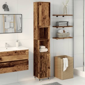 Armario de baño madera de ingeniería envejecida