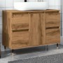 Mueble de baño madera de ingeniería roble artisan 80x33x60 cm de , Muebles de baño - Ref: Foro24-857233, Precio: 106,23 €, De...