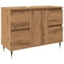 Mueble de baño madera de ingeniería roble artisan 80x33x60 cm de , Muebles de baño - Ref: Foro24-857233, Precio: 106,23 €, De...