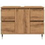 Mueble de baño madera de ingeniería roble artisan 80x33x60 cm de , Muebles de baño - Ref: Foro24-857233, Precio: 106,23 €, De...