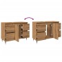 Mueble de baño madera de ingeniería roble artisan 80x33x60 cm de , Muebles de baño - Ref: Foro24-857233, Precio: 106,23 €, De...