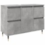 Mueble de baño madera de ingeniería gris hormigón 80x33x60 cm de , Muebles de baño - Ref: Foro24-857231, Precio: 106,23 €, De...