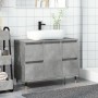 Mueble de baño madera de ingeniería gris hormigón 80x33x60 cm by , Bathroom furniture - Ref: Foro24-857231, Price: 106,23 €, ...