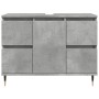 Mueble de baño madera de ingeniería gris hormigón 80x33x60 cm de , Muebles de baño - Ref: Foro24-857231, Precio: 106,23 €, De...