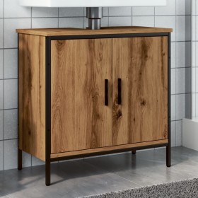 Armario lavabo baño madera ingeniería roble artisan 60x30x60 cm de , Tocadores de baño - Ref: Foro24-857699, Precio: 59,73 €,...