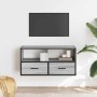 Mueble TV madera ingeniería y metal roble ahumado 80x31x39,5 cm | Foro24|Onlineshop| Casa, Jardín y Más Foro24.es