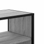 Mueble TV madera ingeniería y metal roble ahumado 80x31x39,5 cm | Foro24|Onlineshop| Casa, Jardín y Más Foro24.es