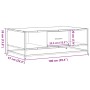 Mesa de centro madera ingeniería metal marrón 100x57x35 cm | Foro24|Onlineshop| Casa, Jardín y Más Foro24.es