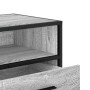 Mueble TV madera ingeniería y metal roble ahumado 80x34,5x40 cm | Foro24|Onlineshop| Casa, Jardín y Más Foro24.es