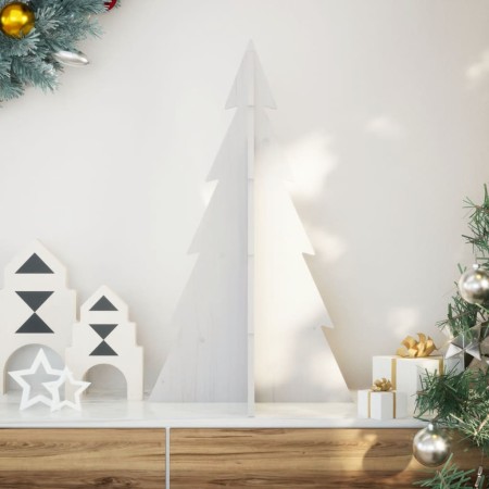 Árbol Navidad de adorno madera maciza pino blanco 80 cm | Foro24|Onlineshop| Casa, Jardín y Más Foro24.es