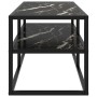 Black TV cabinet with black marble glass 100x40x40 cm by vidaXL, TV Furniture - Ref: Foro24-322858, Price: 97,38 €, Discount: %