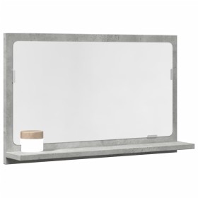 Espejo mueble baño madera ingeniería gris hormigón 60x11x37 cm de , Tocadores de baño - Ref: Foro24-856192, Precio: 38,54 €, ...