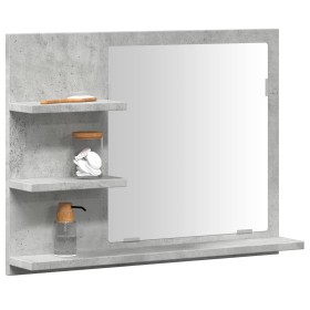 Espejo mueble de cuarto de baño gris hormigón 60x10,5x45 cm by , bathroom vanities - Ref: Foro24-856254, Price: 33,63 €, Disc...