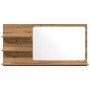 Espejo mueble baño madera ingeniería roble artisan 90x11x45 cm by , bathroom vanities - Ref: Foro24-856263, Price: 48,36 €, D...