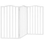 Puerta para perros plegable 3 paneles madera álamo blanca 150cm by , Dog kennels and fences - Ref: Foro24-352214, Price: 47,8...