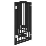 Puerta para perros plegable 6 paneles madera álamo negra 300 cm by , Dog kennels and fences - Ref: Foro24-352223, Price: 93,7...