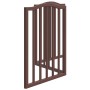 Puerta para perros plegable 3 paneles álamo marrón roble 150 cm by , Dog kennels and fences - Ref: Foro24-352228, Price: 38,0...