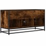 Mueble TV metal y madera ingeniería roble humo 100x35x50 cm | Foro24|Onlineshop| Casa, Jardín y Más Foro24.es